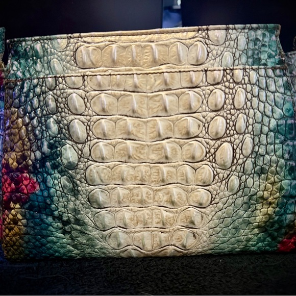 Brahmin Croc-Embossed Leather Handbag – Multicolor – with COA. - Picture 5 of 12